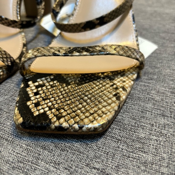 The Drop Women's Avery Square Toe Two Strap High Heeled Sandal - Picture 7 of 8